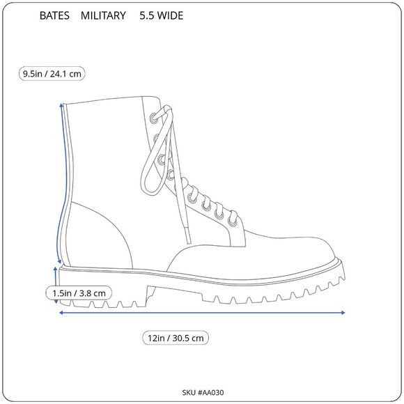Bates GORE-TEX Infantry Combat Boots Vibrant Sole MEN\'S‎ 5.5 Wide New Old Stock main image 13